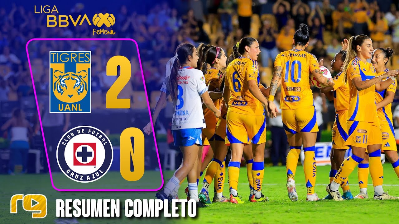 TIGRES VS CRUZ AZUL 2-0 | RESUMEN | LIGA MX FEMENIL - YouTube