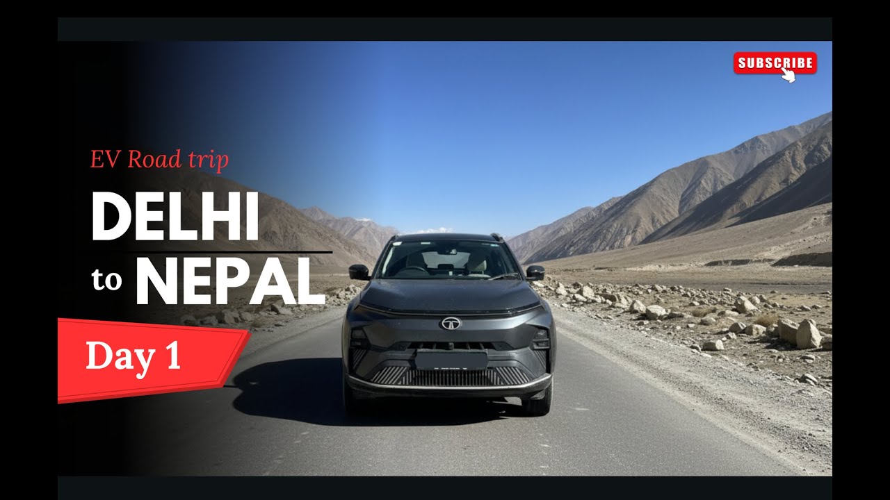 Delhi to NEPAL in Nexon EV 45! 🇳🇵 Ep.1: Stuck with 32% Battery & No Charger! 😱