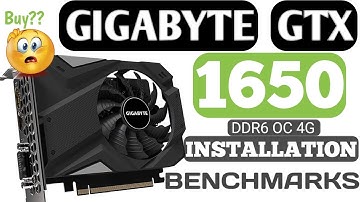 GigaByte GTX 1650 D6 OC 4G Graphics Card installation & Benchmark | Low Budget Gaming Graphics Card