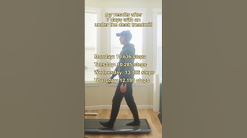 my results after 7 days with a desk treadmill (walkingpad c2)