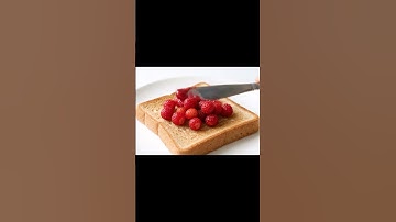 ASMR spreading strawberries on a toast #asmr #aiasmr #satisfying #trendingasmr #aivideo #ai #relax
