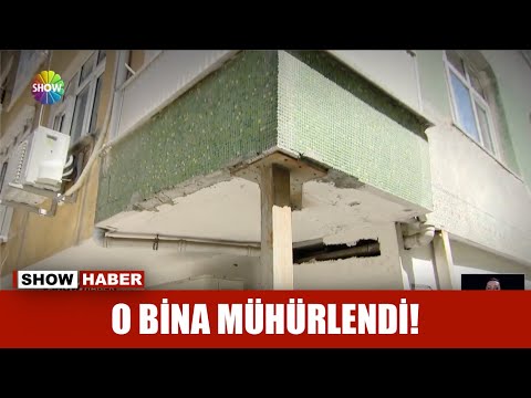 O bina mühürlendi!