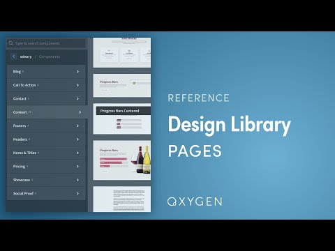 Rapid Page Building With Sections & Elements From Oxygen's Design Library