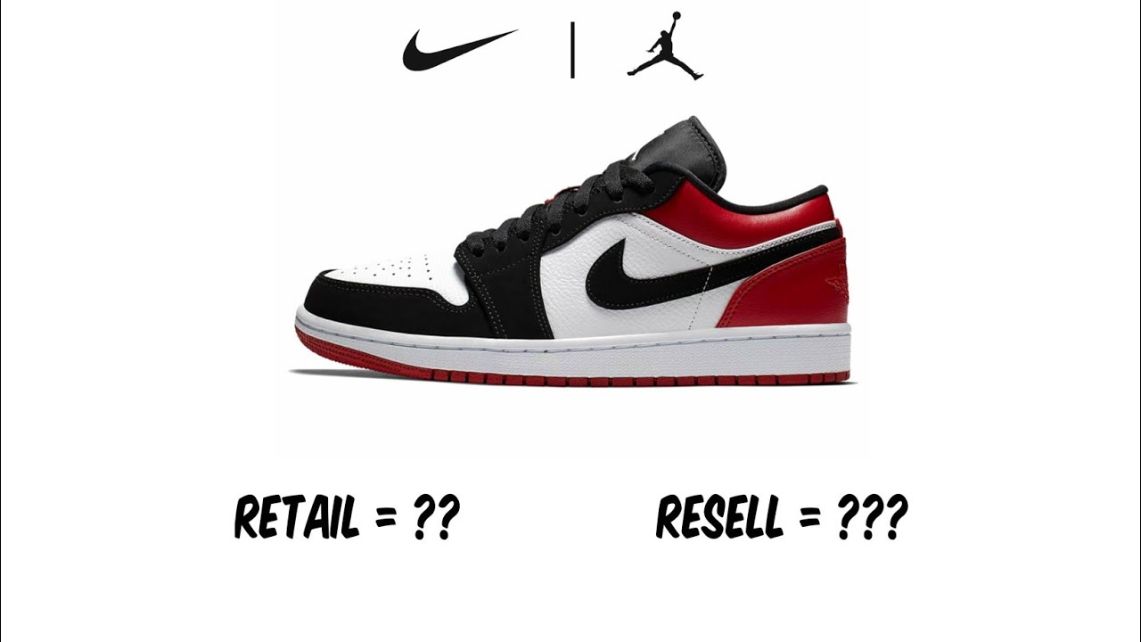 harga retail air jordan 1 low black toe