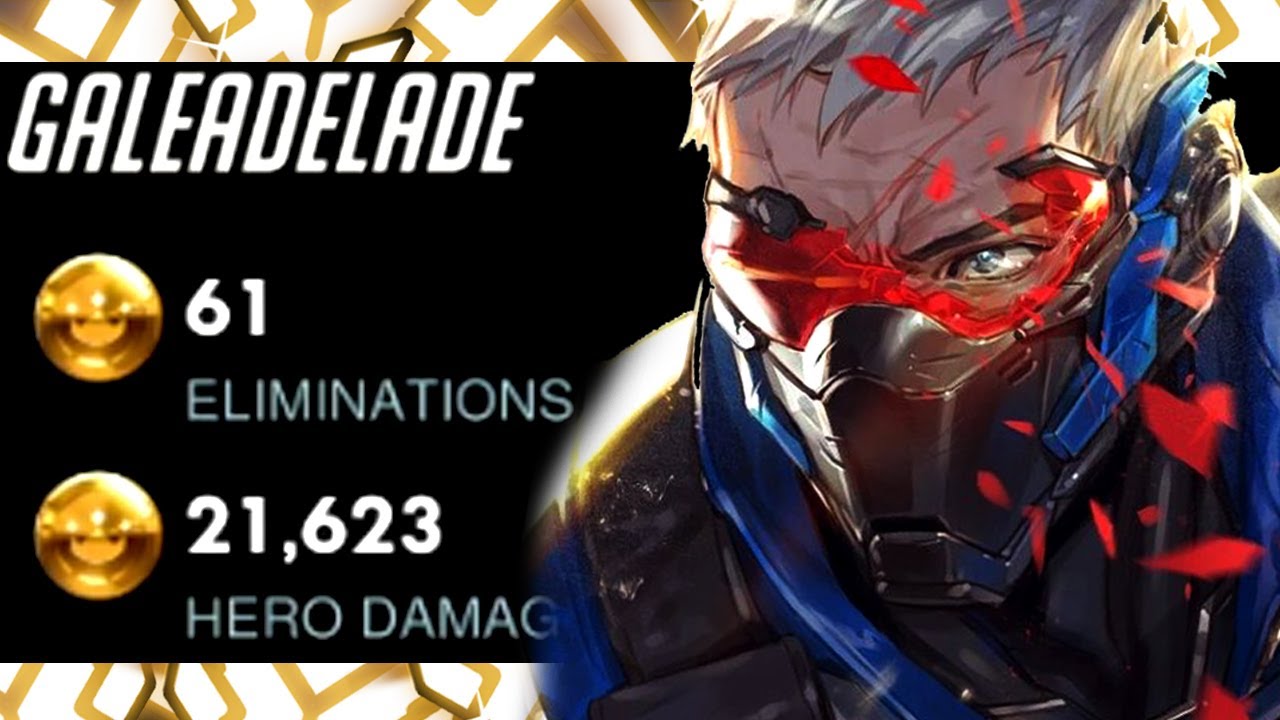 Unstoppable Carry Soldier 76 - Gale! 61 ELIMS! [ OVERWATCH SEASON 24 TOP 500 ]