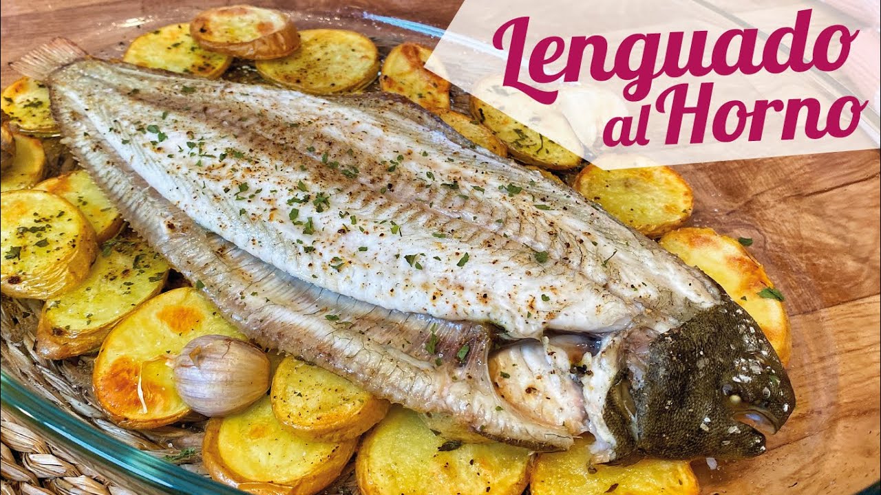 LENGUADO AL HORNO con patatas | Receta fácil de pescado