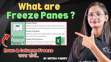 What are Freeze Panes in MS Excel? Excel में  Rows & Column ko Freeze कैसे करे | ComputerTechAcademy