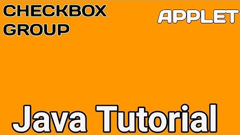 Java programming checkbox group radio button