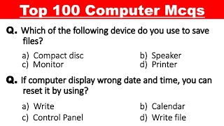 Top 100 Computer Fundamental MCQ | Computer mcq questions and answers screenshot 5