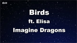 Birds ft. Elisa - Imagine Dragons Karaoke 【No Guide Melody】 Instrumental Resimi