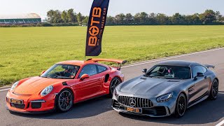 MERCEDES AMG GT R vs PORSCHE 911 GT3 RS - TRACK CHALLENGE!!