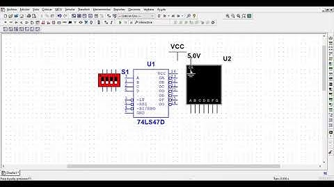 Simulación de un decodificador BCD de 7 segmentos