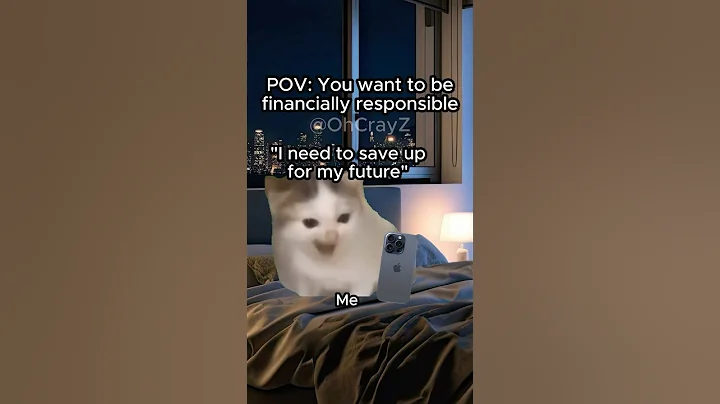 CAT MEMES 🐱 YOU WANT TO BE FINANCIALLY RESPONSIBLE #relatable #cat #funny #money #shorts