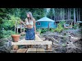 Living in a yurt off grid for 4 years  full tour of my yurt tiny home in the wilderness  ep 162