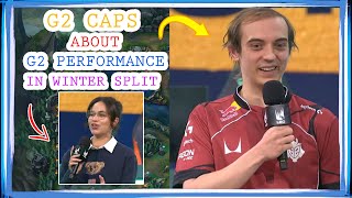 G2 Caps About G2 Performance in Winter Split 👀