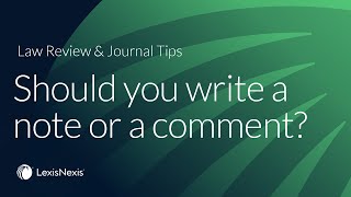 Should you write a note or comment?