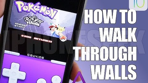 How to Walk Through Walls Pokemon Ash Gray GBA4IOS Gameshark Cheat Code