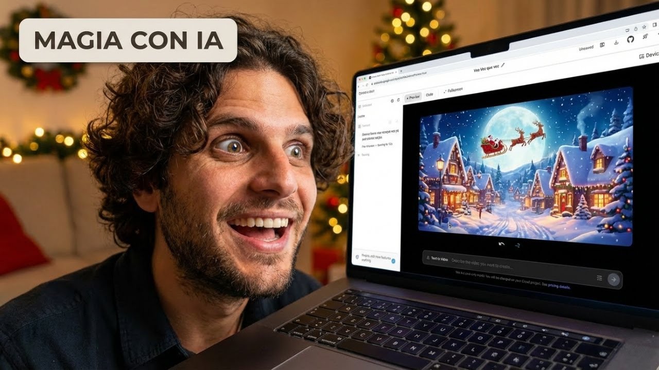 Cómo usar Inteligencia Artificial para crear videos mágicos de Navidad (y sorprender a los más peques)