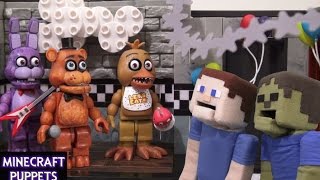 Five Nights at Freddy's fnaf McFarlane toys lego construction set Show Stage unboxing review