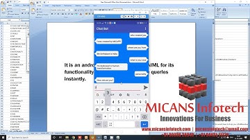 SHOPPING CHAT-BOT USING  ARTIFICIAL INTELLIGENCE ANDROID PROJECT