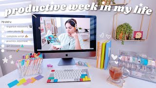 a productive week☑ desk & stationery organization📚journaling📓self-care🌻youtube work📹 NAT CHATS