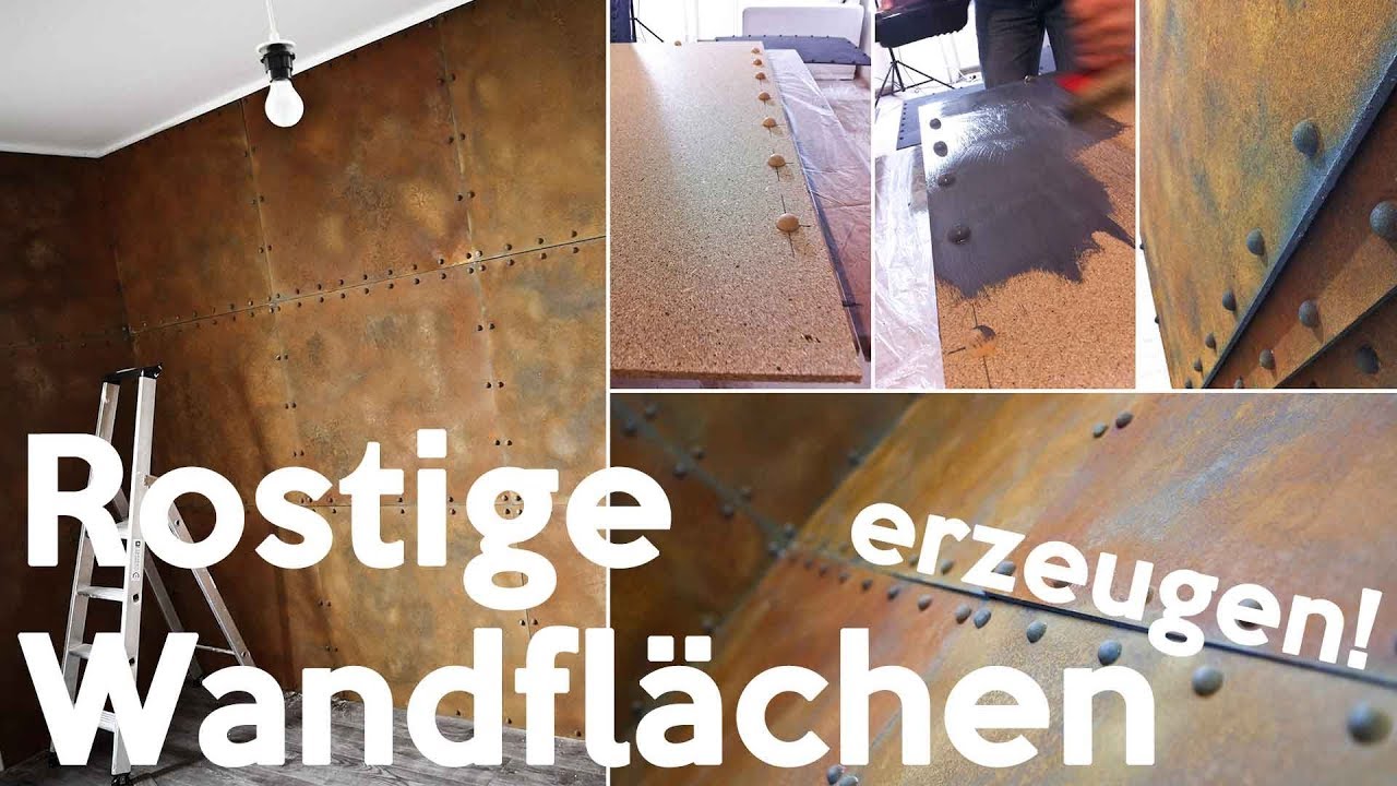 Rostfarbe für Wandflächen | Rostoptik zum streichen für Wände