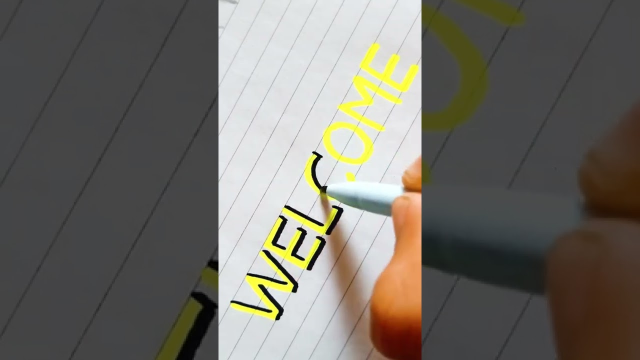 A satisfying 3D handwriting using shadows 