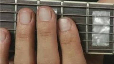 2nd Inversion of Eb Major Guitar Chord on the Middle Top Strings : Guitar Chord Dictionary 22