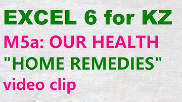 EXCEL 6 for Kaz M5a  "HOME REMEDIES"  video clip