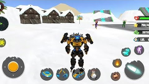 Snow Robot Car Transformer Games || Level 18 - Car Game Android Gameplay