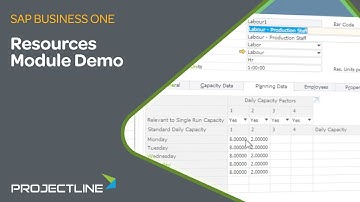 SAP Business One Resources Module | Demo for Manufacturing SMEs