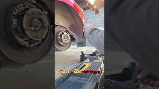 Car Rotor Removal Hack: Easy Screw Trick Revealed! #shorts
