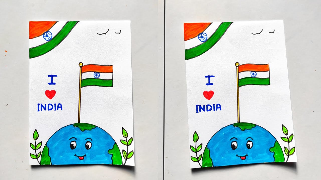 Indian National Flag for school students | Republic Day Flag making easy| India Flag for Celebration