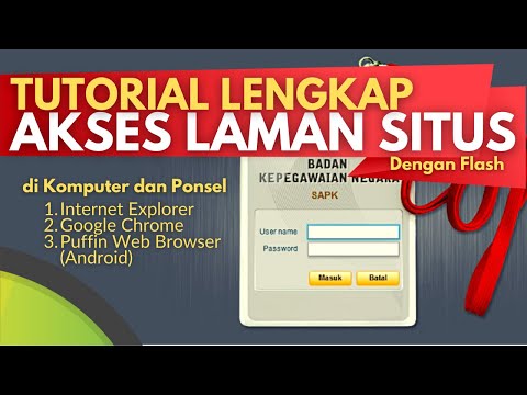 TUTORIAL LENGKAP AKSES WEBSITE DENGAN FLASH PC & HP | SAPK BKN