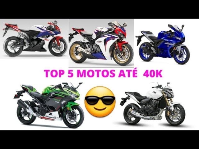 As 9 motos esportivas mais baratas e procuradas de até R$ 40 mil