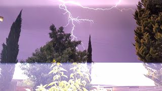 Early severe thunderstorm with strong winds & torrential rain in Michoacán México April 23, 2022