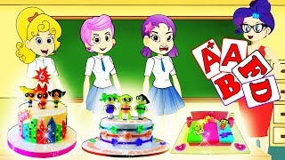 ✅Bubbles Guppies The Funny Story And Powerpuff Girls Cake  Making Class |Zilo MLP Funs