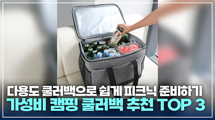 캠핑과 피크닉에 최적화! 아이템으로 선택한 쿨러백 3가지