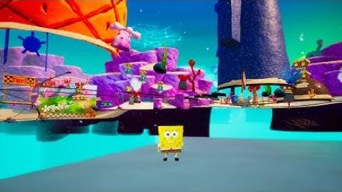 SpongeBob SquarePants: Battle For Bikini Bottom - Rehydrated Hans out of bounds trick