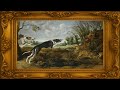 Vintage Hunting Dog Painting 4K Frame TV Art | Relaxing Digital Wall Display for Home Ambiance