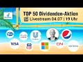 Eure Top 50 Dividenden-Aktien + diese Aktien habe ich gekauft