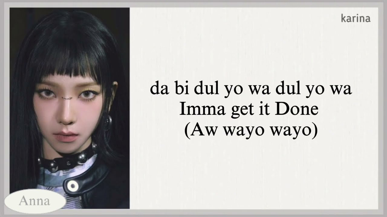 AESPA ARMAGEDDON karaoke with easy lyrics