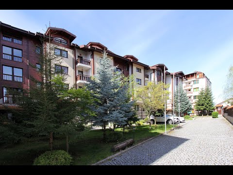 Видео: Двустаен апартамент с камина за продажба до ски лифта в Банско