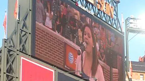 Emily Boling-National Anthem Orioles Game