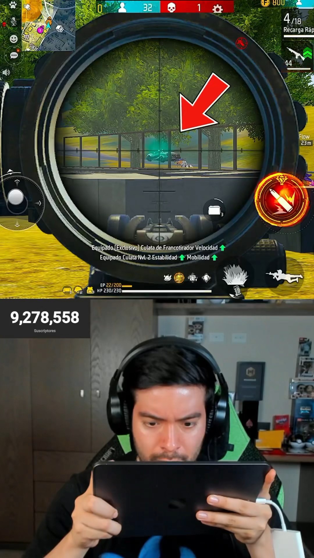 El MEJOR TIRO CON AWM FREE FIRE #freefire #antronixxg