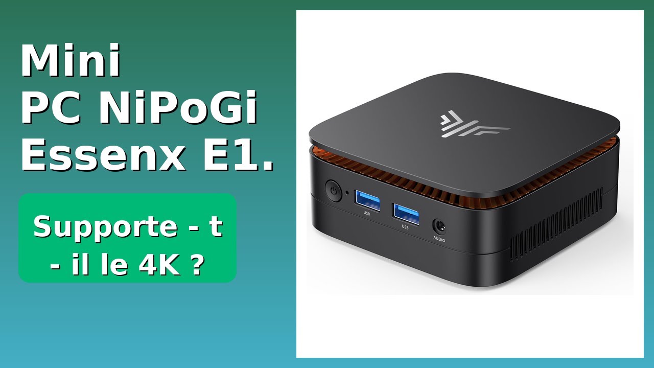 AVIS (2026): Mini PC NiPoGi Essenx E1. DÉTAILS ESSENTIELS - YouTube