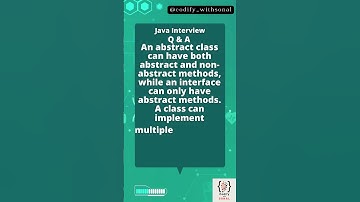 Java Interview Series | abstract class vs interface | #shorts #javainterviewquestions
