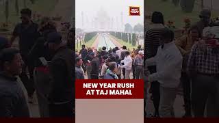 Huge Crowd, Heavy Security At Taj Mahal In Agra
