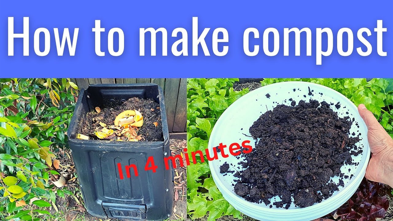 Learn how to easily make compost at home in 4 minutes - YouTube