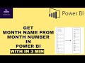 How to Get Month Name from Month Number in Power BI | Power BI Tutorial | Measure